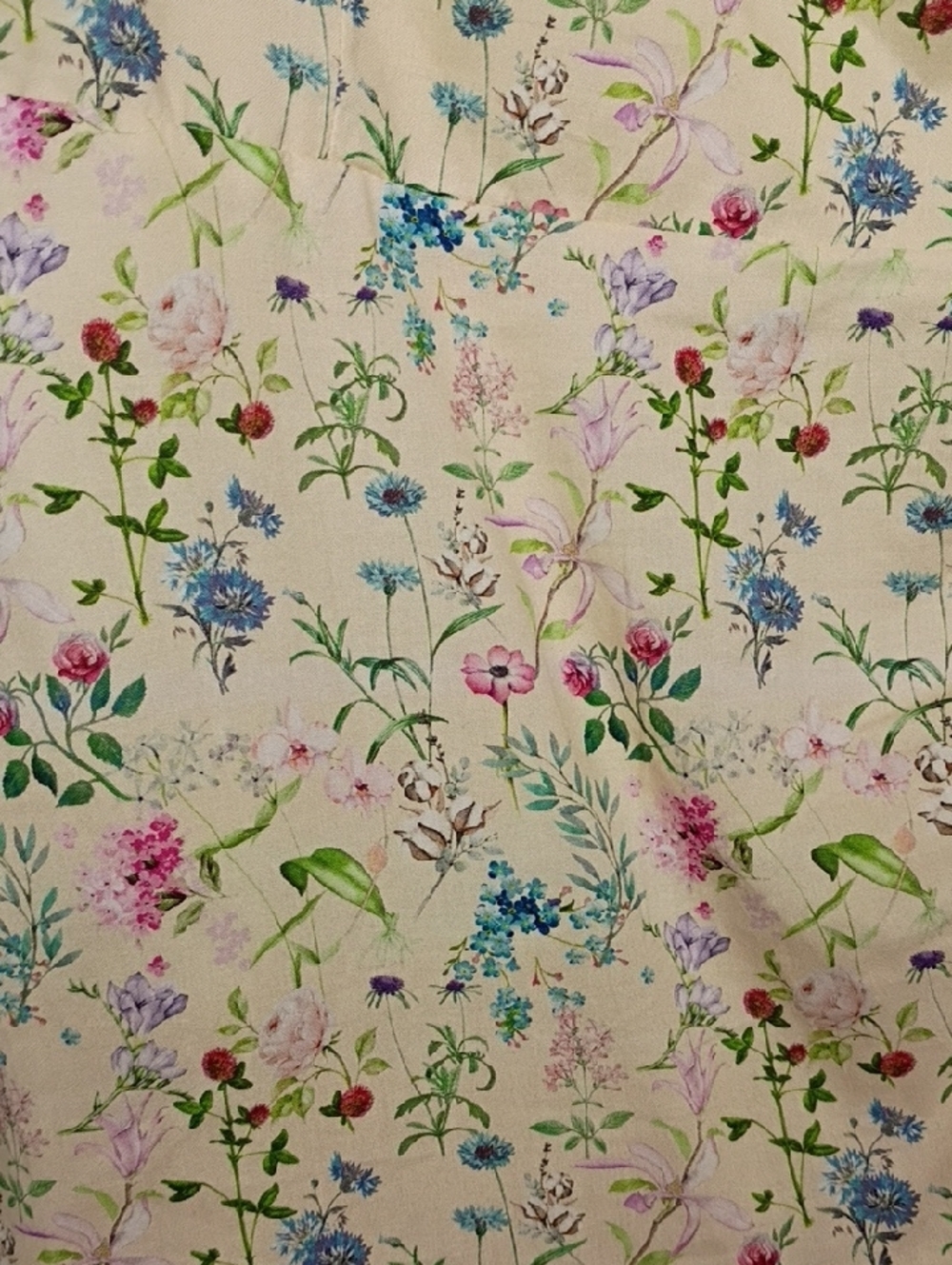 Cream Floral Tie-Shoulder Sundress - Picture 13 of 13